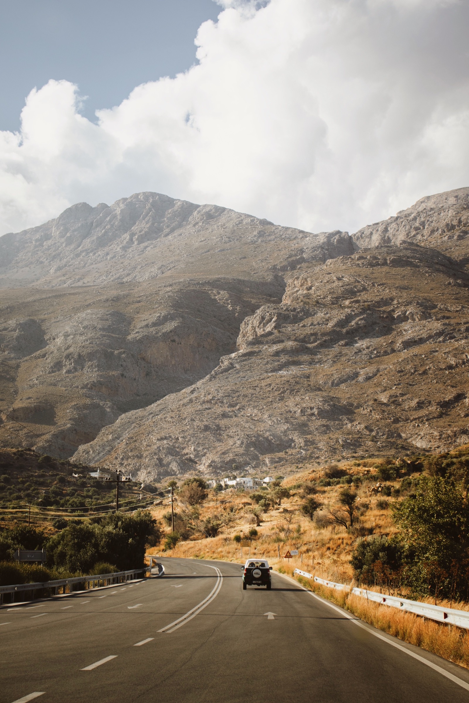 Mountain road on Crete, Greece