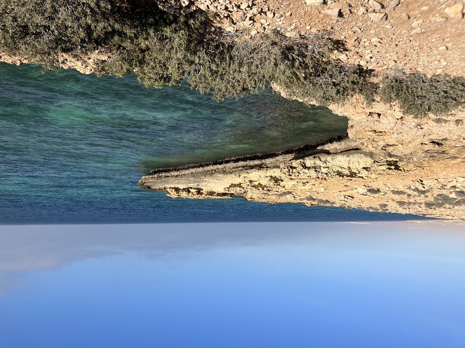 Rocky coastline near Bimmah in Oman