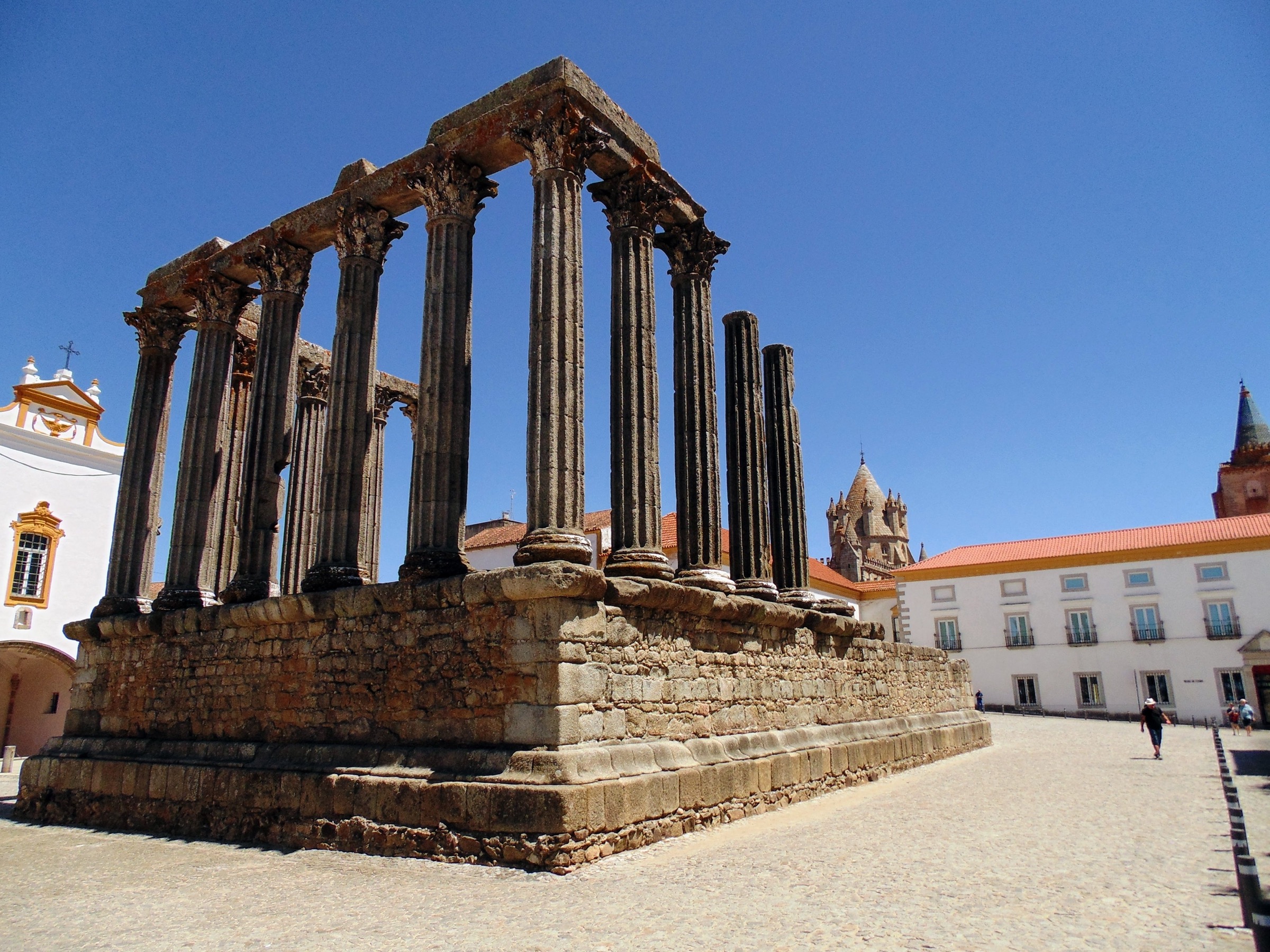 Roman Temple in Évora, Portugal