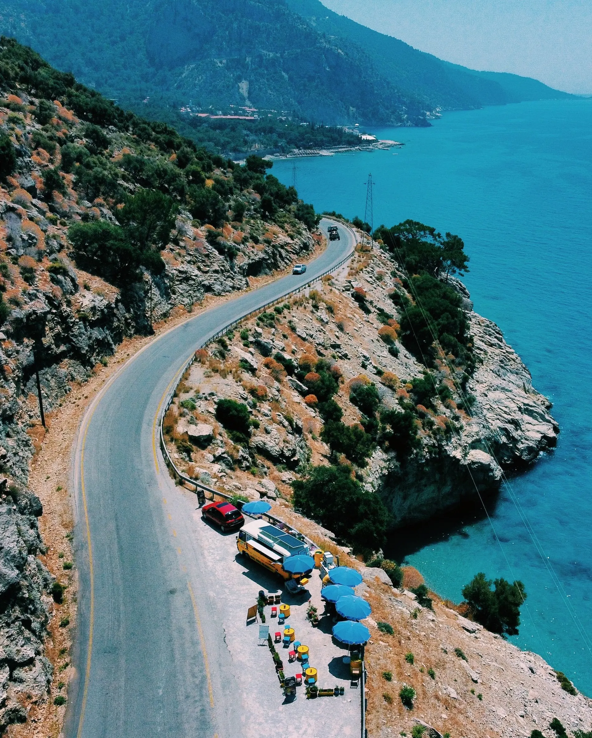 Coastal scenery in Greece