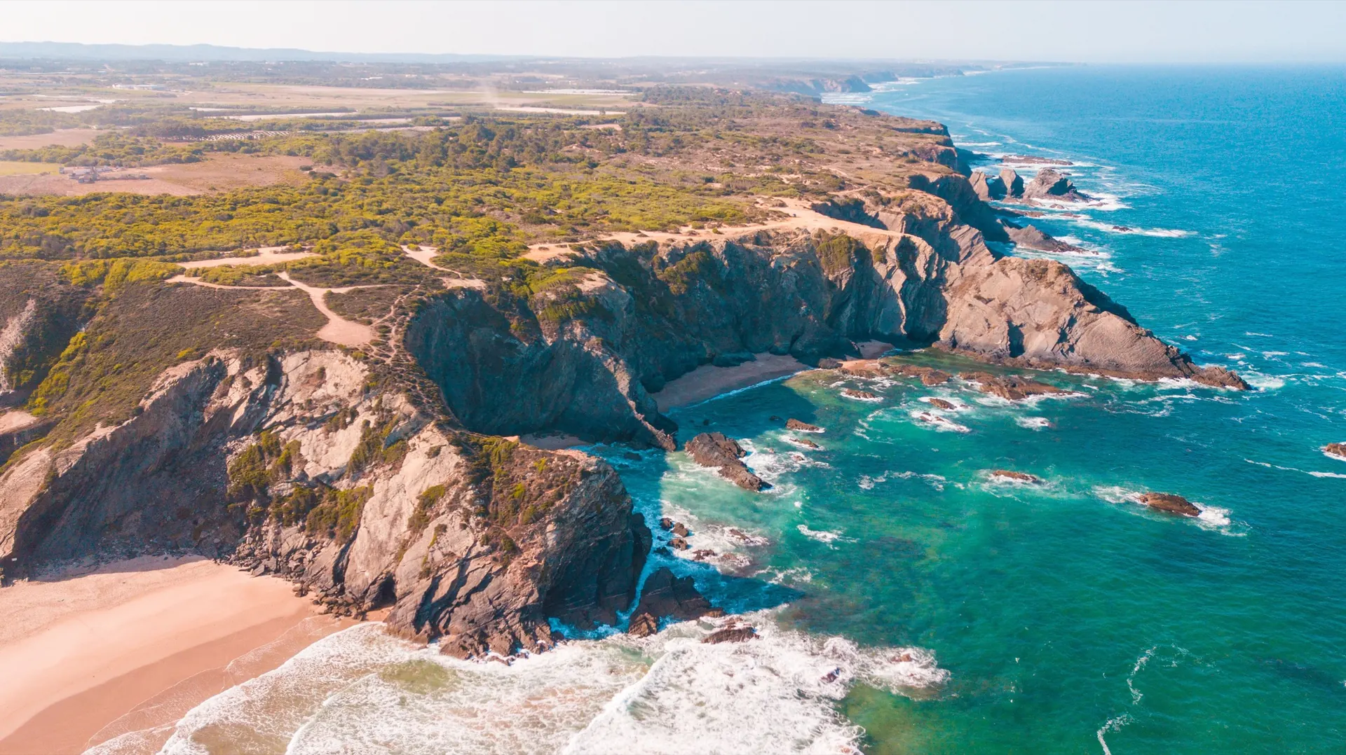 Coastal scenery in Portugal